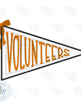 Applique Pennant Volunteers Digital Embroidery Design