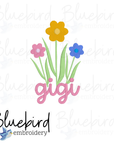 Gigi Pocket Flowers Digital Embroidery Design