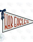 Applique Pennant War Eagle/Eagles Digital Embroidery Design