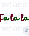 Fa la la Digital Embroidery Design