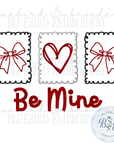 Be Mine Valentine's Stamps Digital Embroidery Design