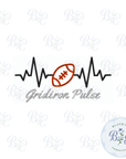 FREEBIE Gridiron Pulse Digital Embroidery Design