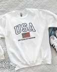 USA 250 Years of Freedom Embroidered Sweatshirt