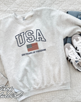 USA 250 Years of Freedom Embroidered Sweatshirt