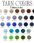 Custom Chenille Yarn Sweatshirt-Choose your team!