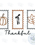 Thankful Stamps Digital Embroidery Design