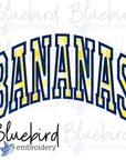 Bananas Applique Digital Embroidery Design