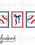 Baseball Stamps Digital Embroidery Design