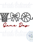 Basketball Game Day Digital Embroidery Design