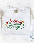 Merry & Bright Applique Stars Digital Embroidery Design