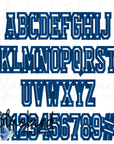 Classic Varsity Applique Native BX Font Digital Embroidery Design