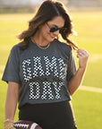 Charcoal Checkered Game Day Tee