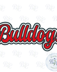 Bulldogs Single Satin Applique Digital Embroidery Design