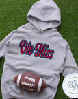 Ole Miss Single Satin Applique Digital Embroidery Design