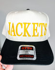 Jackets 3D Puff Embroidered Two-Tone Hat - Bluebird Embroidery