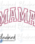 MAMA Varsity Applique Digital Embroidery Design