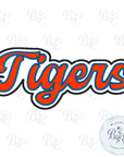 Tigers Single Satin Applique Digital Embroidery Design