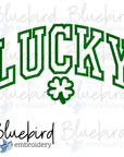 LUCKY Applique Digital Embroidery Design