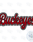 Buckeyes Single Satin Applique Digital Embroidery Design