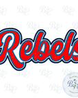 Rebels Single Satin Applique Digital Embroidery Design