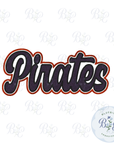 Pirates Single Satin Applique Digital Embroidery Design