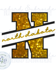 ND State Applique Digital Embroidery Design