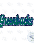 Greenbacks Single Satin Applique Digital Embroidery Design