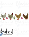 Spring Chickens Digital Embroidery Design