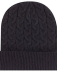 Classic Script Cable Knit Beanie