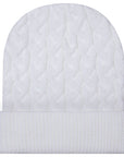 Classic Script Cable Knit Beanie
