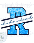 RI State Applique Digital Embroidery Design
