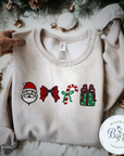 Christmas Icons Filled Digital Embroidery Design