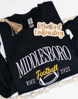 Middlesboro Vintage Football Embroidered Sweatshirt