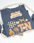 Tennessee Doodle Applique Embroidered Sweatshirt