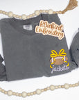 Custom Football Bow Mascot Embroidered