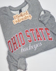Custom Team Glitter Applique Embroidered Sweatshirt