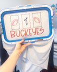 Custom Football Stamps Embroidered
