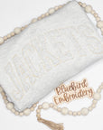 Custom Tone on Tone Applique Embroidered Sweatshirt
