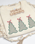 Christmas Tree Trio Applique Digital Embroidery Design