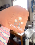 Mama Flowers Embroidered Tee