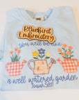 Floral Watering Cans Applique Trio & Singles Digital Embroidery Design