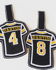 Football Jersey Keychain ITH Digital Embroidery Design