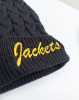 Classic Script Cable Knit Beanie