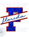 FL State Applique Digital Embroidery Design