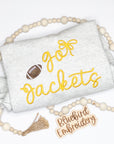 Go Jackets Embroidered Football Sweatshirt