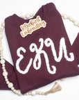 Custom Chenille Yarn Sweatshirt-Choose your team!