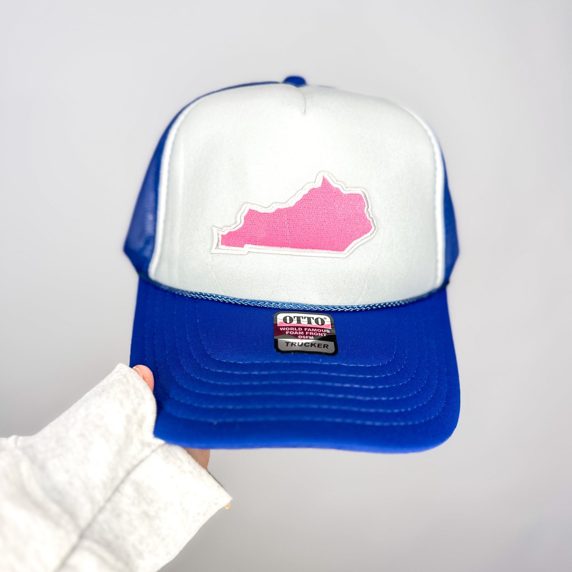 Pink Kentucky State Trucker Hat