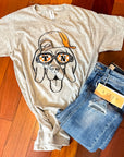 Tennessee Hound Glasses Themed Game Day Hat Graphic T-shirt