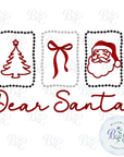 Dear Santa Candlewick Stamps Digital Embroidery Design