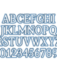 Block Retro Native BX Font Digital Embroidery Design